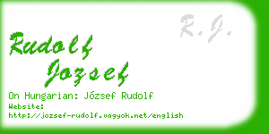 rudolf jozsef business card