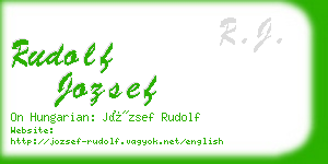 rudolf jozsef business card